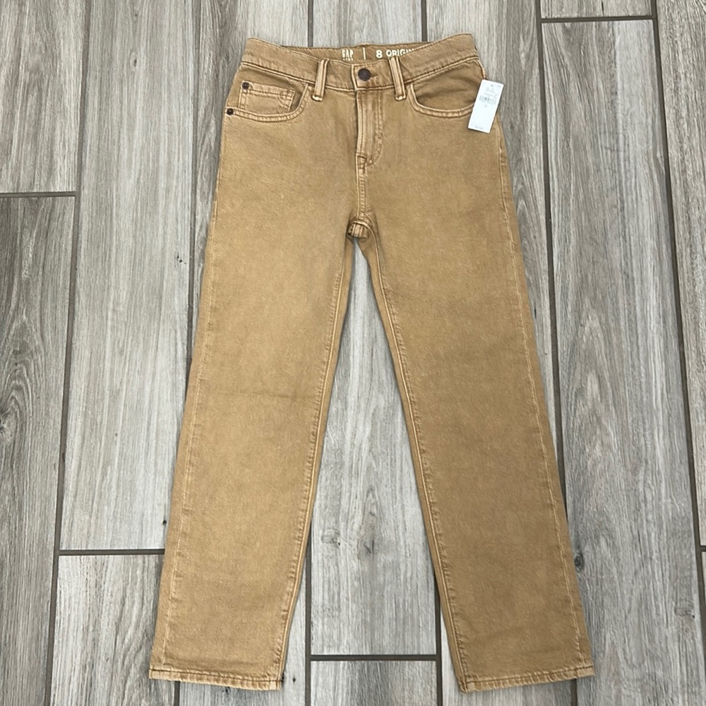 Boys Gap Original Fit Tan Jeans, NWT, size 8